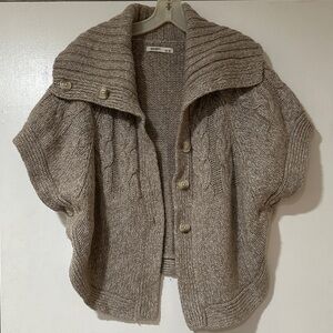 Old Navy Women's Tan Knit Cardigan with Button Accents